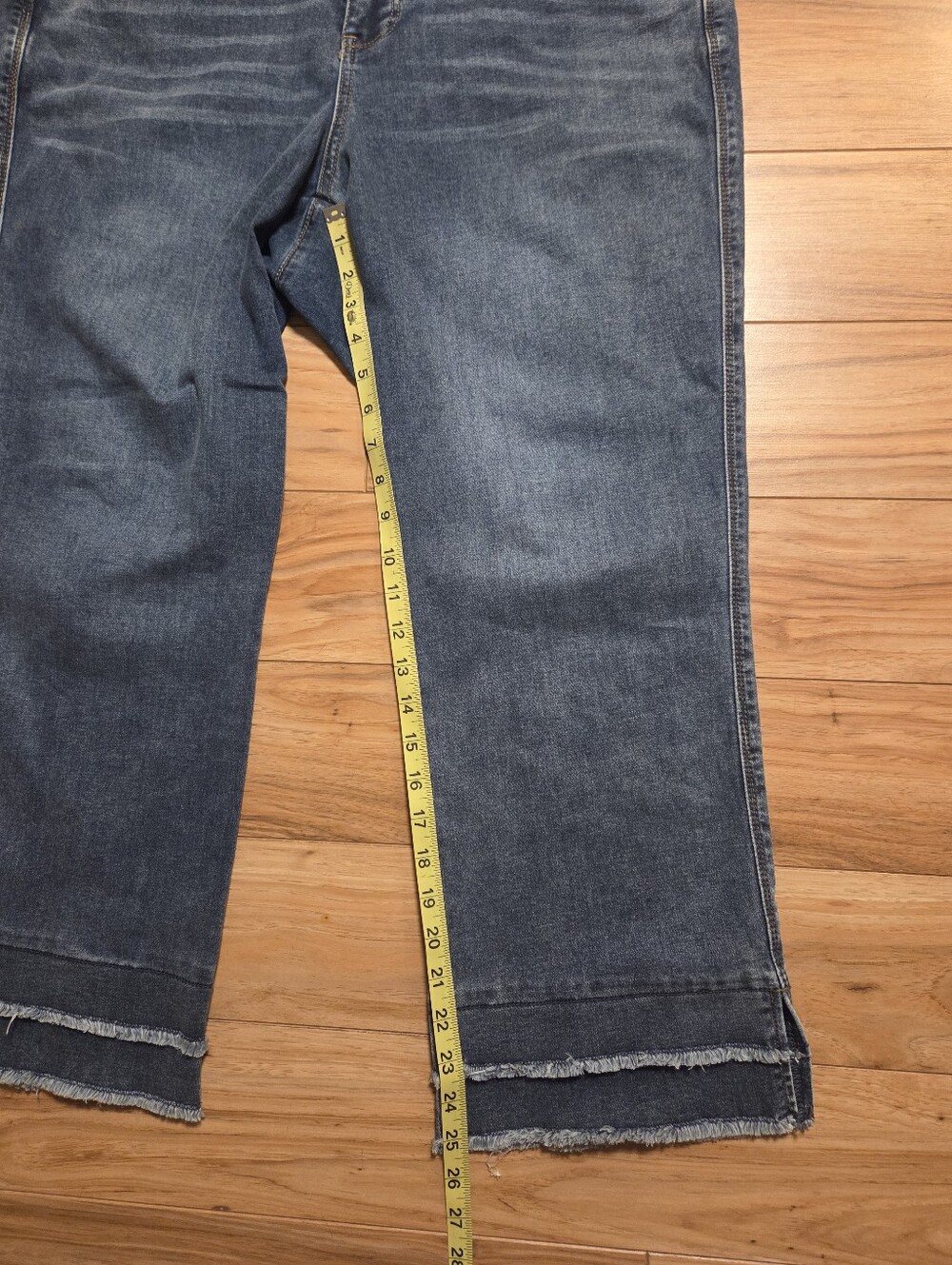 Democracy Ab Technology High Rise Tiered-Hem Flare Jeans Size 18W - Picture 9 of 9